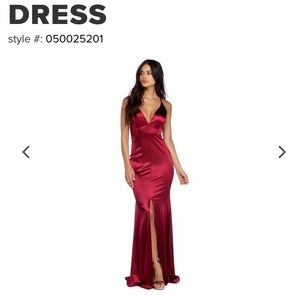 Satin Evening Dress